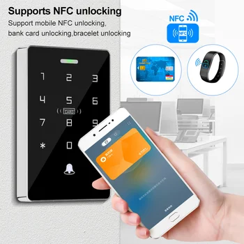 NFC RFID-Access Controller Touch Toetsenbord 125Khz 13.56 Mhz Dual Rrequency Nabijheid IP68 Waterdichte toegangscontrole Systeem Outdoor