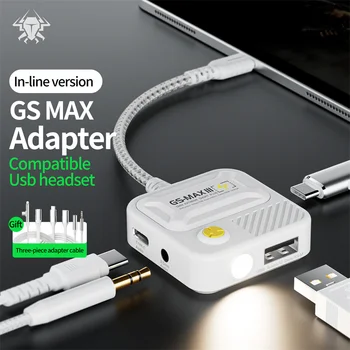 Nieuwe Aankomst PLEXTONE GS MAX III Hoofdtelefoon Converter Type-C Interface 4-in-1 Ondersteunt 60W Snel opladen van de iPad Pro Adapter