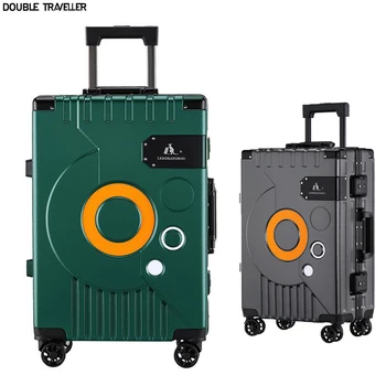 Nieuwe Aluminium Frame Bagage 26 Inch Fashion Trolley Universele Wiel Technologie Bagage Luxe 20