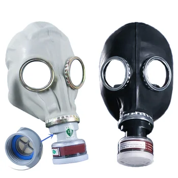 Nieuwe Industriële Veiligheid Full Face Gas Masker Chemische Hars Masker Verf Veiligheid op de Werkplek 0,5 m Pijp Carbon Filter Box Stof Masker