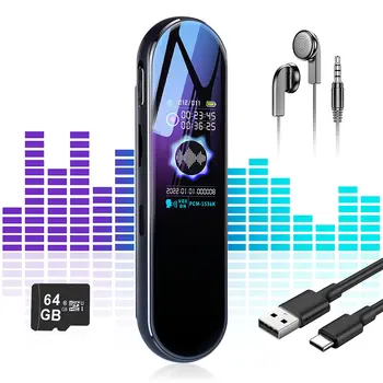 NIEUWE Portable HD Digital Voice Recorder Intelligente Geluid van Hoge Kwaliteit, Vermindering van de Één-Klik-Opname Interview Vergadering