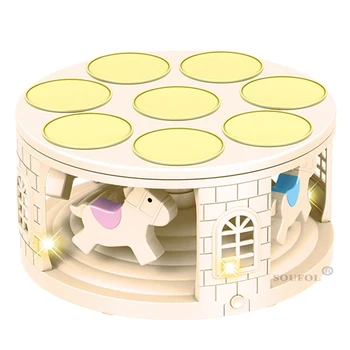 Nieuwe Rotary Cake Machine Dessert Tafel Automatische Carrousel met Licht, Muziek Taart Basis Set Tafel Vakantie Sfeer Verjaardag