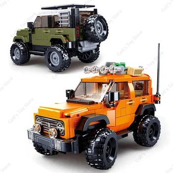 Nieuwe Stad SUV Off-Road Jeep Auto bouwstenen Kits Tank 300 Land Rover Guard 42110 MOC Klassieke Model Brick Kinderen Voor Speelgoed Giften