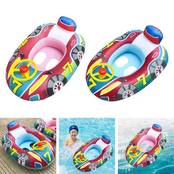Opblaasbare Zwembad Ringen Leuke Auto Shape Baby Zwembad Drijven Stoel zomervakantie Strand Bad Boot Partij Speelgoed voor de Watersport