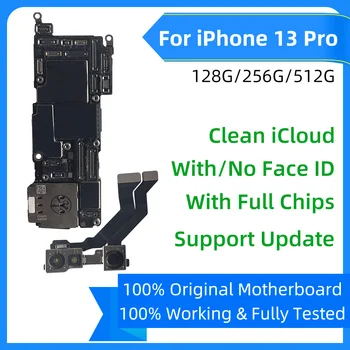 Originele Moederbord Voor iPhone 13 pro Moederbord Met Face ID Ontgrendeld Logic Bord Vol Chips Ondersteuning bieden voor IOS-update schoon Cloud
