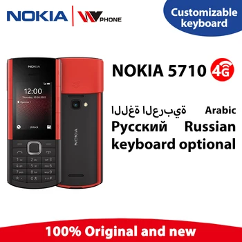 Originele Nieuwe Unlocked Nokia 5710 XpressAudio Ingebouwde Draadloze Oordopjes 4G MP3-Speler Muziek Knoppen 2.4