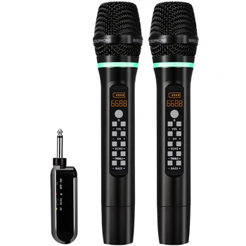 Professionele UHF Draadloos Handheld Microfoon Bluetooth Karaoke Studio Home Party Zingen Voor Auto Speaker Live Muziek