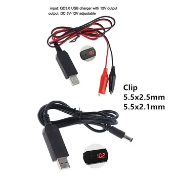 QC3.0 USB naar 5V 6V 8.4 V 9V 12V AA AAA Batterij Eliminator Vervanging van de 4-8st AA AAA Batterijen Pas de Spanning van de Voeding Kabel