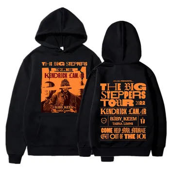 Rapper Kendrick Lamar Hoodie Muziek Album De Heer Moraal & De Groot Steppers 2022 Tour Hooded Sweatshirts Hip Hop Streetwear Trui