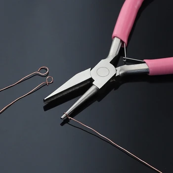 Roze Sieraden Tang Gereedschap en Apparatuur voor KitsRound Neus Tang Kant Pincet Mix Naald Lepel Tool DIY Metalen Sieraden Maken van Gereedschappen