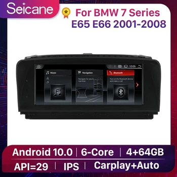 Seicane 4+64G Auto Gps Multimedia Video-Radio-speler voor BMW 7-Serie E65 E66 2001 2002-2008 Android 10.0 IPS ondersteuning Carplay