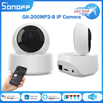 SONOFF GK-200MP2-B Draadloze WiFi IP Camera Ewelink Real-time Remote Monitor 360° Zonder Blinde Vlek Home Smart Security Systeem