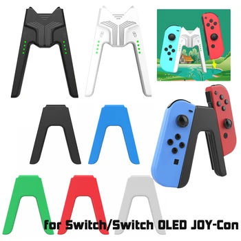 Spelbesturing oplaadstation Voor de Nintendo Switch/Schakelaar OLED-Vreugde-con Handvat V-Vormige Gamepad Lader Standaard Grip