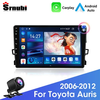 Srnubi 2 Din autoradio Radio voor Toyota Auris E150 2006 2007 2008 2009 2010 2011 2012 Multimedia Player voor Android 12 Carplay DVD