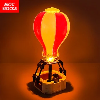 Stel Verkoop MOC Bakstenen Hete-Lucht Ballon Vuur Stad Reizen Educatieve DOE-bouwstenen Speelgoed voor Kinderen Plastic Poppen
