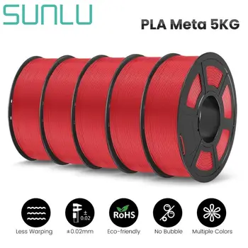 SUNLU 1.75 mm PLA Meta Filament 5kg 1KG/Roll 100% Filament lijn Netjes 3D-Filament PLA Meta Voor 3D-Printing Snel Afdrukken