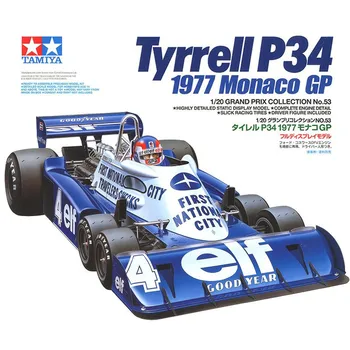 Tamiya 20053 1/20 Tyrrell P34 1977 Monaco GP Collectie Nummer 53 van de Auto-Assemblage Model Bouwpakketten Voor Volwassenen Hobby Plastic Speelgoed DIY