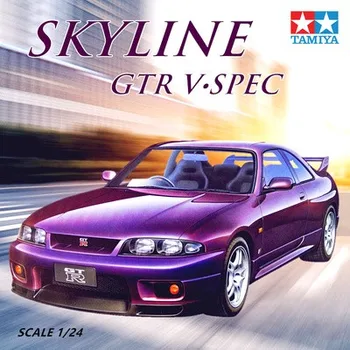 Tamiya 24145 1:24 Schaal Skyline GT-R V-Spec (R33) Assemblage van Auto modelbouw Kit Hobby Collectie voor Adaults