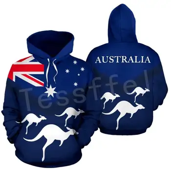 Tessffel Australië kangoeroe Symbool Vlag Harajuku Trui Sweatshirt Grappig Trainingspak 3DPrint Mannen/Vrouwen Casual Shirts 15