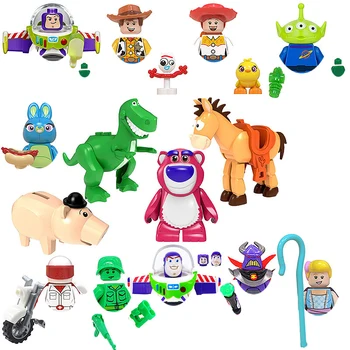 Toy Story Lightyear Mini bouwstenen Actie Figuren DIY Wapens Onderdelen Bakstenen Accessoires MOC Educatief Speelgoed voor Kinderen Cadeau
