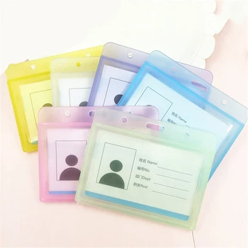 Transparante Plastic Kaart Sleeve ID-Badge Geval Duidelijk Bank, Creditcard Badge Houder Accessoires
