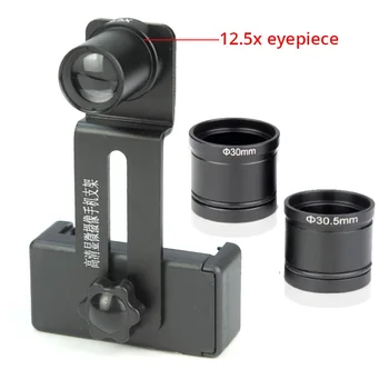 Universele Microscoop Telefoon Clip 12,5 X Oculair Mobiele Telefoon Mount Adapter Accessoires Montage 23.2 mm 30 mm 30,5 mm