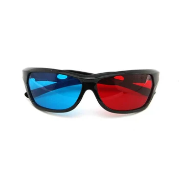 Universele Rood-Blauwe 3D Bril Zwart Frame voor Movie game (Spel) DVD-Video TV-VR en AR-Bril