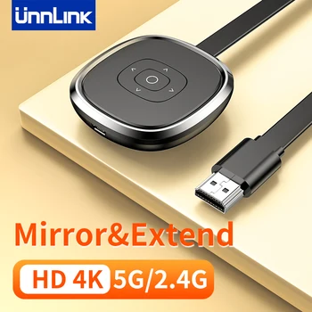 Unnlink 5G 4K TV Draadloos WiFi-Spiegelen-Kabel HDMI-Video-Zender-Dongle Adapter voor IPhone Xiaomi Android IOS Miracast