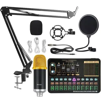 V10XPro geluidskaart Studio Mixer Zingen ruisonderdrukking Microfoon Stem BM800 Live-Uitzending Telefoon Computer Record V10X Pro