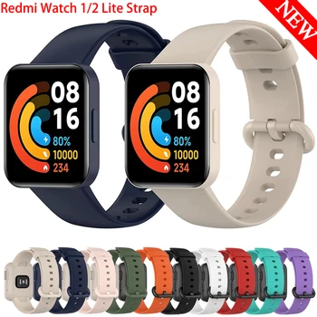 Vervangende Band Voor Redmi Horloge 2 Lite Riem Vervangen Silicone Smartwatch Horlogeband Armband Armband Mi Kijken Lite-band