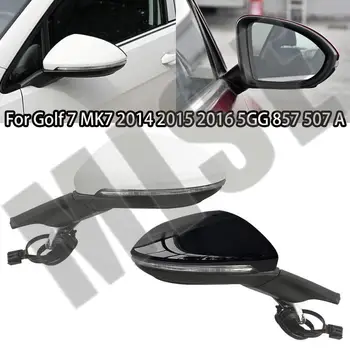 Voor de Golf 7 MK7 2014-2016 Auto Elektrisch Inklapbare buitenspiegels Montage Elektrische verstelling Verwarming Spiegel met Licht 5GG857507A
