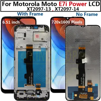 Voor de Motorola Moto E7i Power lcd met frame XT2097-12-13 -14 touch scherm digitizer voor Moto E7i Power lcd Voor Moto E7iPower