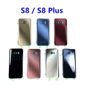 Voor de SAMSUNG Galaxy S8 G950F/S8 Plus G955F Terug Glas Batterij Cover achterklep Behuizing S8 S8+ Glas Back Cover