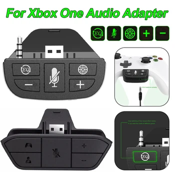 Voor Een Xbox Game Controller Audio Versterker, Regelbare Microfoon Audio Adapter 3,5 mm Audio-Jack Headphone Converter