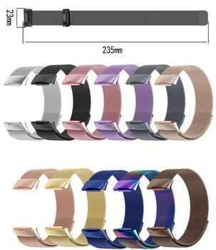 Voor Fitbit Charge5 Smart Armband Horloge Band Voor Fitbit Geldt Een Toeslag Van 5 Milanese Metalen Riem Magnetische Zuig Terug Ring Mesh Band