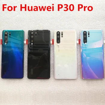 Voor P30 Pro Originele Gehard Glas Terug Dekking Van Onderdelen Voor Huawei P30 Pro Terug Batterij Cover Klep Behuizing + Frame Camera