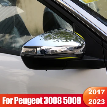 Voor Peugeot 3008 5008 GT 2017 2018 2019 2020 2021 2022 2023 3008GT 5008GT Auto Rearview Mirror Kant Trim-Cover Shell Accessoires