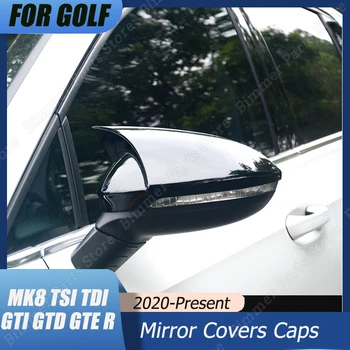 Voor Volkswagen Golf 8 MK8 GTI GTD GTE TSI TDI R Auto RearView Spiegel afdekkappen Spiegel Tools Beschermen Geval Glossy 2020-2022 Nieuwe