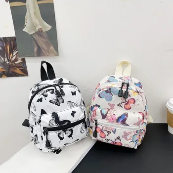Vrouwen Mini Rugzak Mode Dier Patroon Afdrukken op een Kleine School Tassen voor Tiener Meisjes Casual Nylon Dames Ransel Handtassen