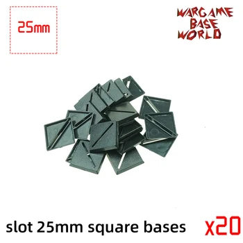 wargame base wereld - sleuven 25mm vierkante bases