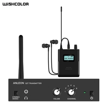 Wishcolor ANLEON S2 526-535MHz in Ear Monitor Systeem Draadloze IEM-Systeem met Zender-Ontvanger voor de verschillende Fasen