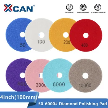 XCAN polierpad 4 inch(100 mm) Diamant Droog/Nat Schuren slijpschijf 50-6000 Grit voor Tegels Marmer Graniet, Keramische van slijpgereedschappen