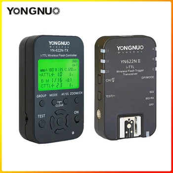 YONGNUO i-TTL Wireless flash Controller Trigger YN622N II YN-622N-TX KIT met High-speed Sync HSS 1/8000s voor Nikon Camera