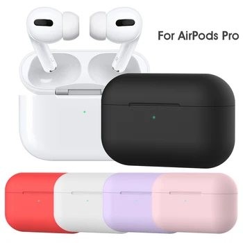 Zachte Silicone Cases Voor De Apple Airpods Pro Beschermende Bluetooth Draadloze Oortelefoon Cover Voor Apple Lucht Pods Opladen Vak Tassen